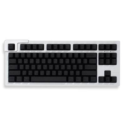 BOB 130 / 144 Full PBT Dye-subbed Keycaps Set for Cherry MX Mechanical Keyboard Black Legends on Black Keycap English / Japanese